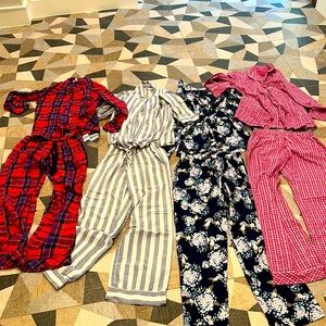 4 XS Victoria’s Secret PJ sets. Willing to sell separately!